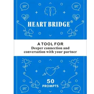 Heart Bridge Conversation Game for Couples - Strengthen Bond & Rekindle Love, Perfect Gift for Valentine's Day, Christmas & Romantic Occasions