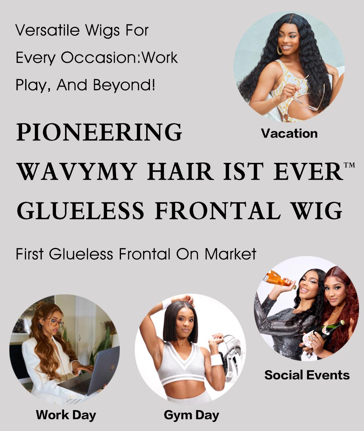 Wavymy Layered Cut Loose Wave Pre-bleached Wear Go Glueless HD Lace Wigs 6x4 Lace Closure Wigs 180% Density 100% Human Hair