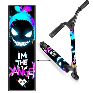 1 Cyber Colorful Graffiti Scooter Sticker, Scooter Body Sticker, Personalized Installation Anti-Slip PVC Material Sticker Easy to Install, Suitable for Scooter Scooter, Portable Folding Scooter, Foldable Scooter, Sports Scooter, Scooter, Extreme Scooter