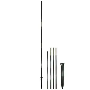 In the Breeze 4549 6-foot 4-Section Freestanding Banner Pole with Ground Stake for Feather Banners Business Events Durable Fiberglass Metal Couplers