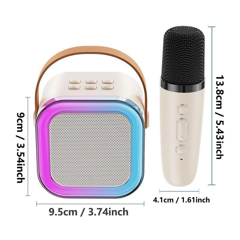 NEW Hot K12 Bluetooth Speaker Portable Home Cute Karaoke Mini Wireless Audio with Microphone K Song Family Singing Machine