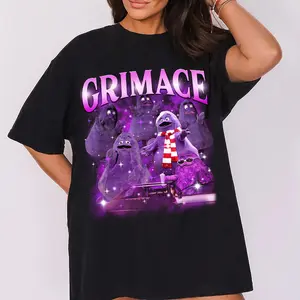 Retro Vintage Grimace Shake Shirt, Funny Trend Meme Shirt, Grimace Shake Shirt, HBD Grimace Hilarious Tshirt, Happy Birthday Grimace Tee, Purple Grimace Shirt