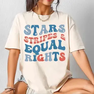 4th of July Feminist Shirt, Stars Stripes And Equal Rights Shirt, Fourth Of July Shirt, Liberal American Tee, Feminist T-Shirt, Patriotic Gift for Her