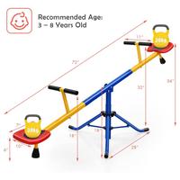 2-Person Metal Red & Yellow