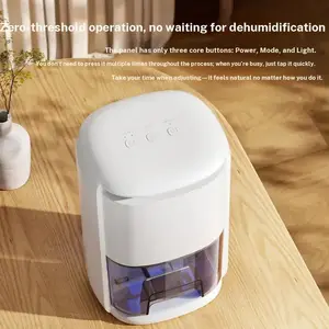 Home-use dehumidifier for bathroom, office, small portable dehumidifier to remove moisture and humidity quietly