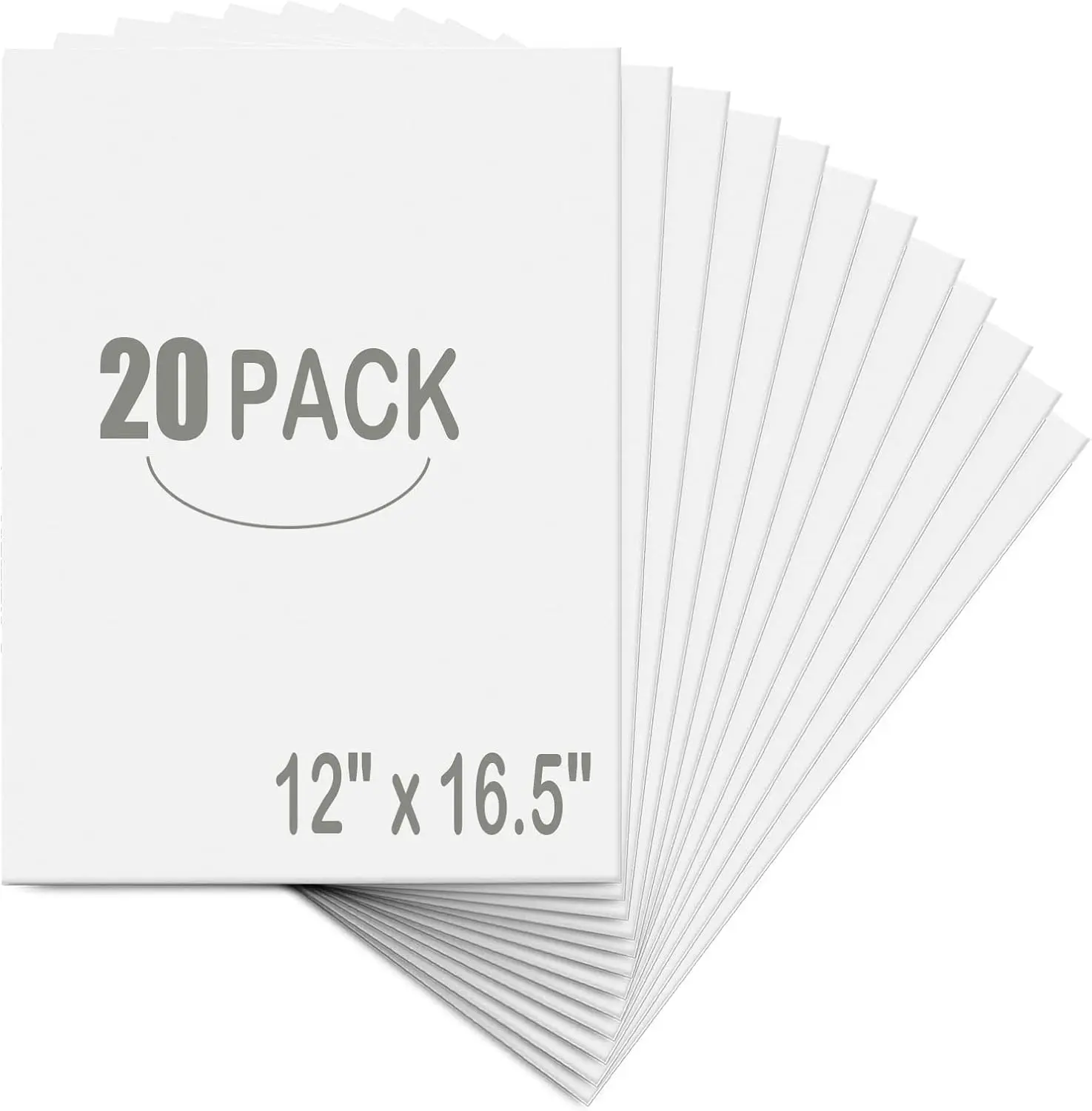 20 Pack White Foam Board 12" x 16.5", 3/16" Thickness Foam Core Baking Board for Projects, A3 Polystyrene Mat Board Poster Foam Board Sheets for Art Crafts, Presentation, Wedding, School Projects