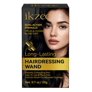 Ikzee 2-in-1 Hair Dye Comb #1 Black - Safe, Convenient, Portable Root Cover Up Tool for Gray Hair, Waterproof, Sweat-Proof Instant Coloring Care summervibes