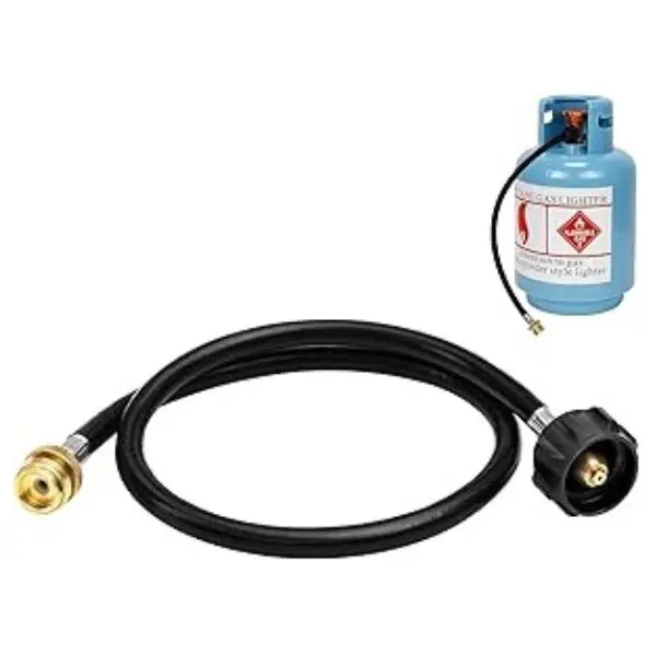3 FT Propane Grill Adapter Hose 1LB to 20LB Propane Tank Adapter Converter for Mr Buddy Heater Coleman Camp Stove Weber Q Hose to QCC1/Type1 Propane