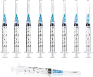 3ml Luer Lock Syringes, 3cc 23G 1inch Lab Syringe, Individually Sealed Wrapped, Pack of 20
