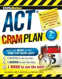 USED-CliffsNotes Act Cram Plan, 2nd Edition (Cliffsnotes Cram Plan) by Jane R. Burstein (Paperback)