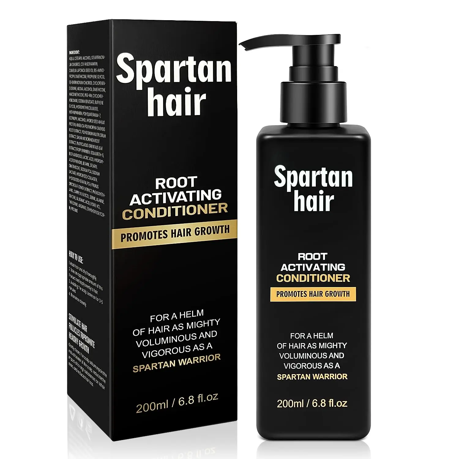 Spartan Hair Root Activating Conditioner - Promotes Hair Growth, Thickens & Volumizes for Men 200ml / 6.8 fl.oz
