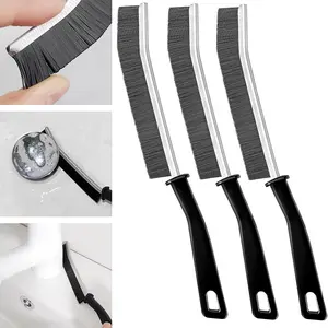 3Pcs Hard Bristle Crevice Cleaning Brush, Small Cleaning Brushes, Grout Cleaner Brush, Toilet Brush, Scrub Brush for Shower Tile, Skinny Gap Cleaning Tools for Household Use, Bathroom, Kitchen