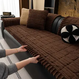 plush sofa cover, Soft sofa protector, Non slip machine washable cushions, Pet friendly couch protectors, available in multiple colors, perfect for living rooms, bedrooms, and everyday home use, suitable for two-seater and three-seater sofas