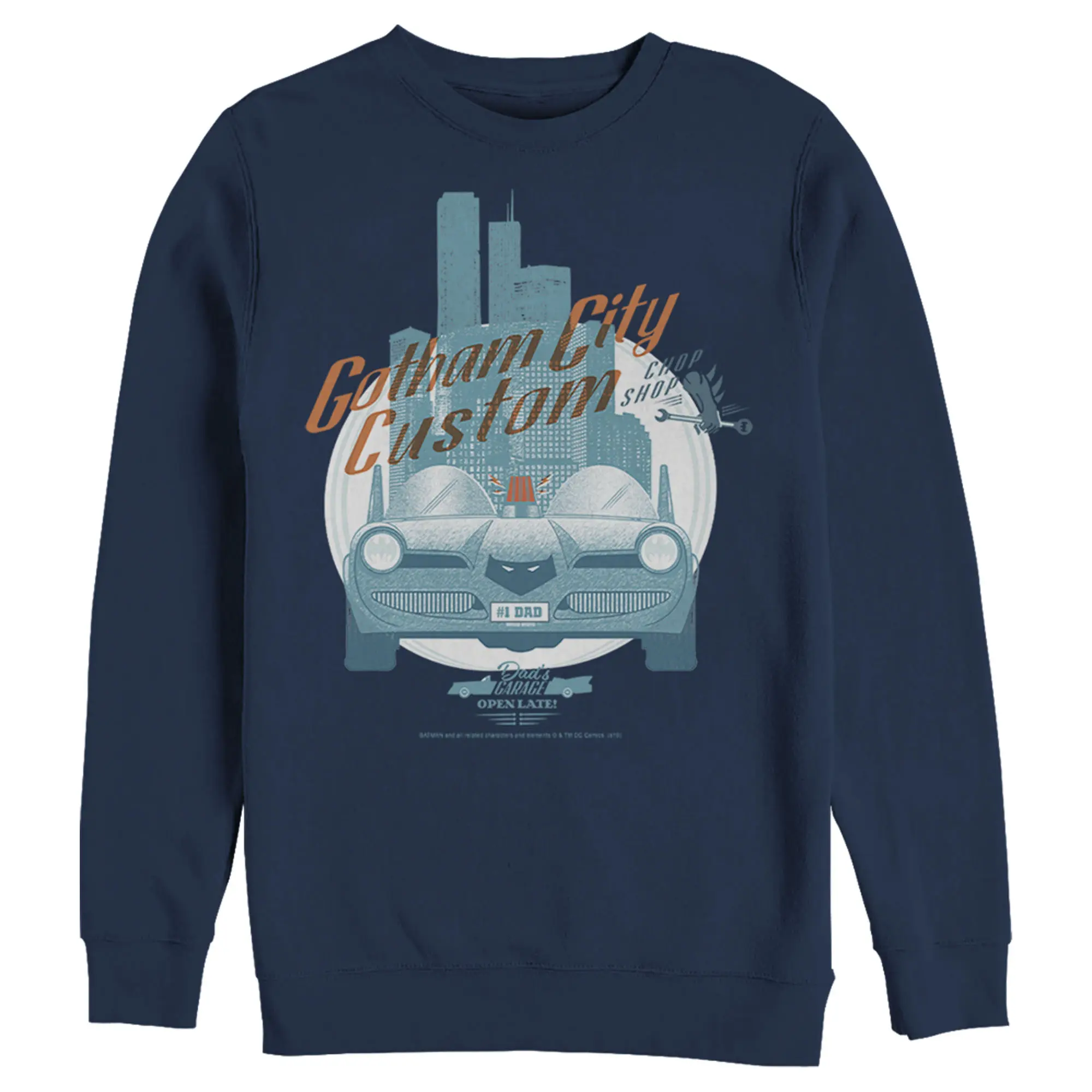 Men's Batman Custom Batmobile Sweatshirt