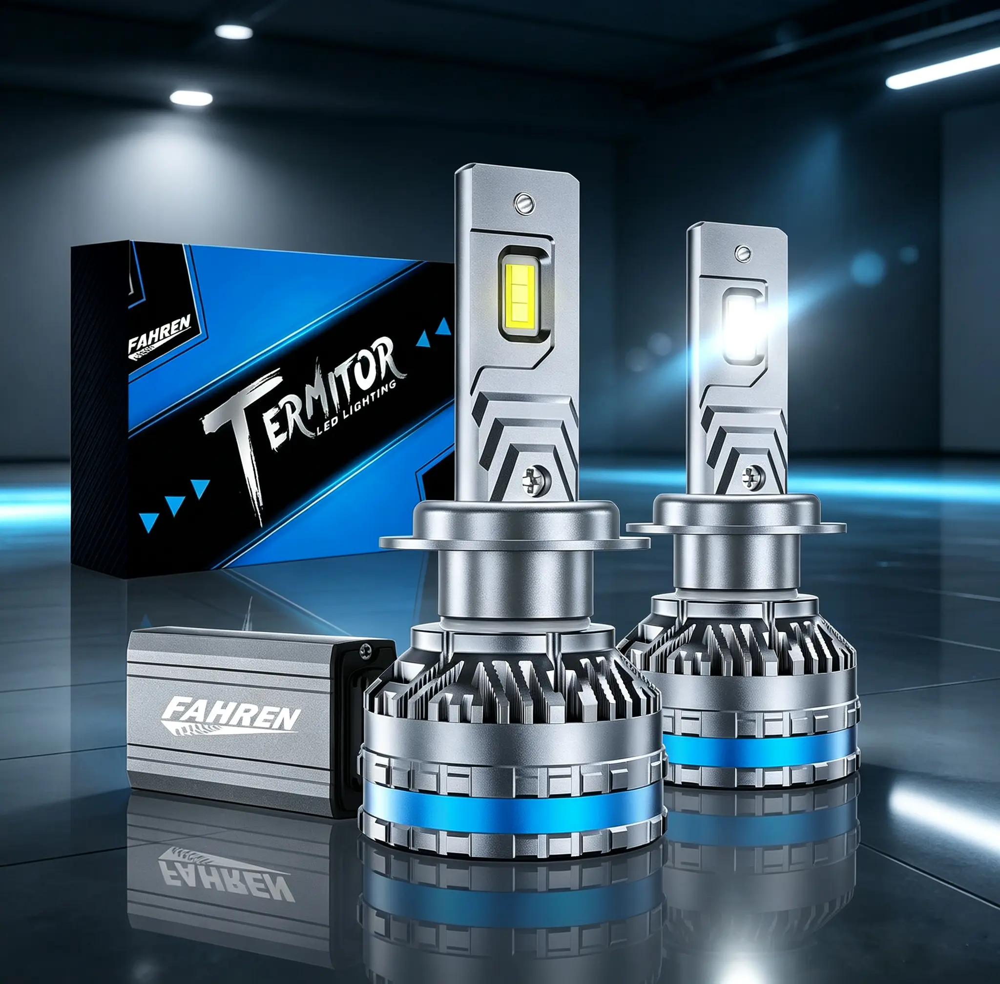 Upgraded FAHREN H7 LED Headlight Bulbs 2‑Pack, 120W 70000LM Ultra Bright H7 Fog Lamps, Quick Plug‑and‑Play, Ideal for Vehicle and Truck Night‑Driving