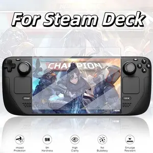 Steel Tempered Glass Screen Protector for Steam Deck, High-Definition Anti-Explosion Film, High Transparency, Dust Box Included, 9h Hardness