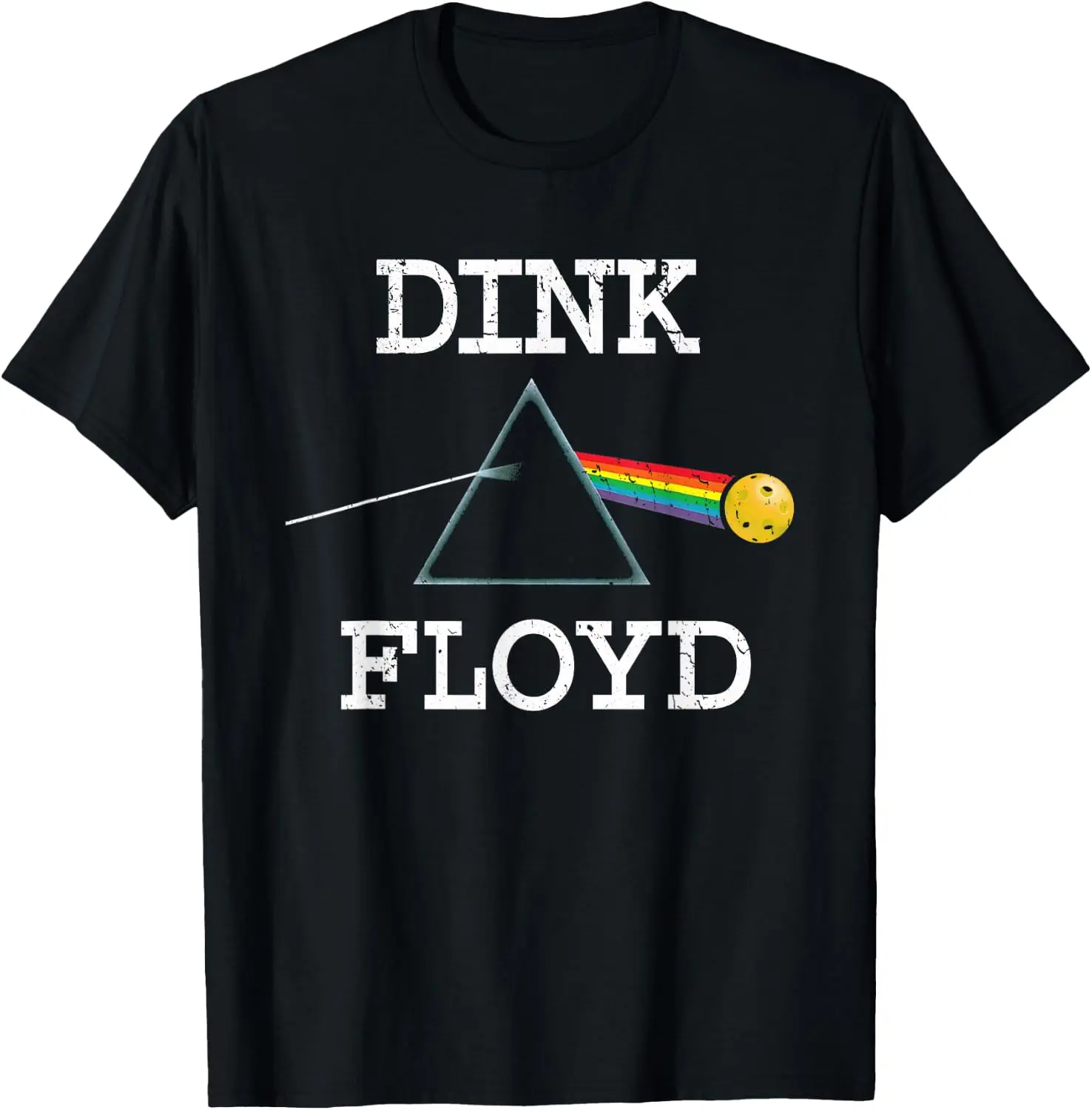 Men's Short-Sleeve Cotton Casual Round Neck Funny Pickleball T-Shirt - Vintage Retro Print Dink Player USA Sports Top