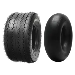 18x8.50-8 Tires with Inner Tubes 18x8.5-818x8.5x8 Tires 4ply & Straight Valve Stem Replacement for Golf Cart Go Kart ATV Traction Turf Riding Lawn Mower Garden Tractor 4 Wheelers Utility Dolly