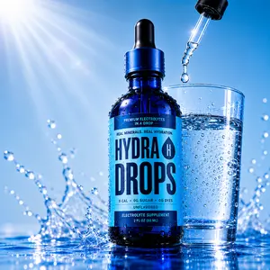 Hydra Drops | Electrolyte Drops with Ionic Sea Minerals | Zero Sugar | 30 Servings Dietary Supplement Liquid Edible Supplements