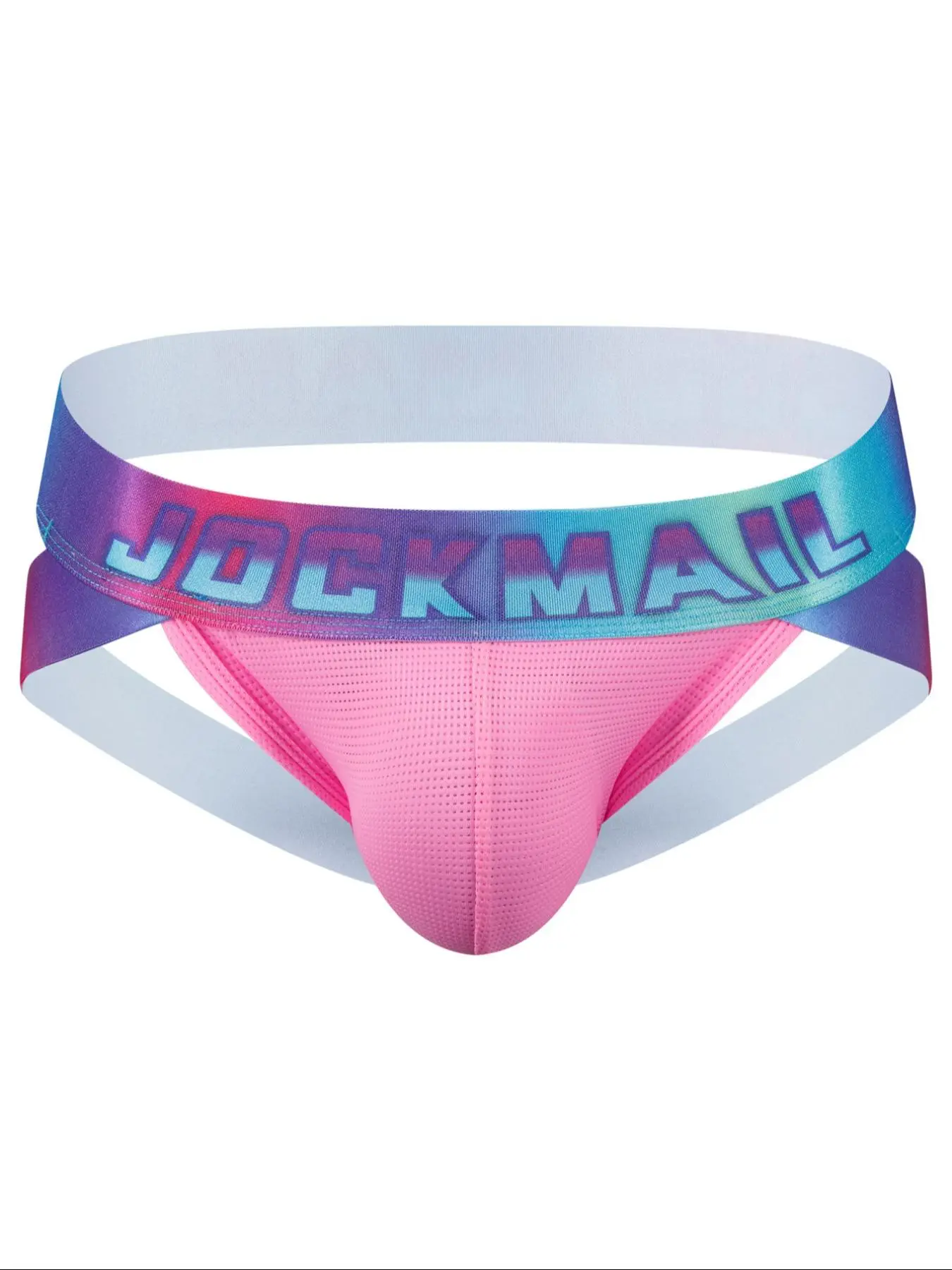 LGBTQ+ Men's Ombre Letter Tape Cut Out Jock Strap, Fashionable Breathable Comfortable Underwear for Daily Wear, Men's Sexy Underwear for All Seasons, Breathable Comfy Underwear, Breathable Soft Underwear