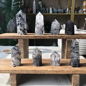 Natural Crystal Black Tourmaline Point Collection