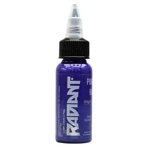 Radiant Colors Purple Haze Tattoo Ink 1oz Bottle for Shading Real Human Skin