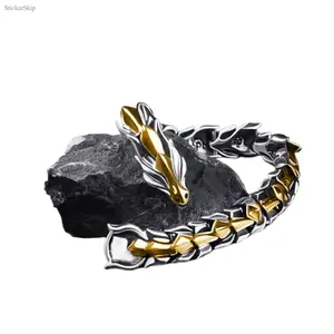 2026 NEW Men’s Punk Chain Bracelet – Vintage Streetwear Style Keel Design, Fade-Resistant Adjustable Link Bracelet for Men, Trendy Y2K Jewelry for Daily Wear, Outfits & Layering