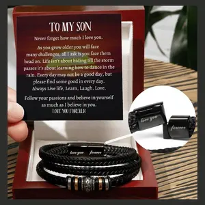 Son Gift From Mom Graduation Gift From Dad Teen Bracelet, Mens Bracelet, Gift for Son, Anxiety Bracelet for Man, Gift for Him, Teen Son Gift