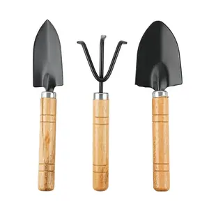 YUJIANNI 3-Piece Garden Tool Set - Mini Rake, Trowel & Spade for Planting Flowers & Vegetables