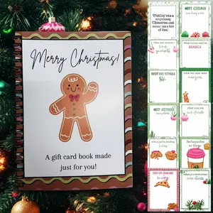 DIY Spiral Bound Christmas Gift Card Album Book, Surprise Page, Student Survival Graduation Card Holder, Teacher Classmate Santa Gift Planner, Travel Diary Notebook