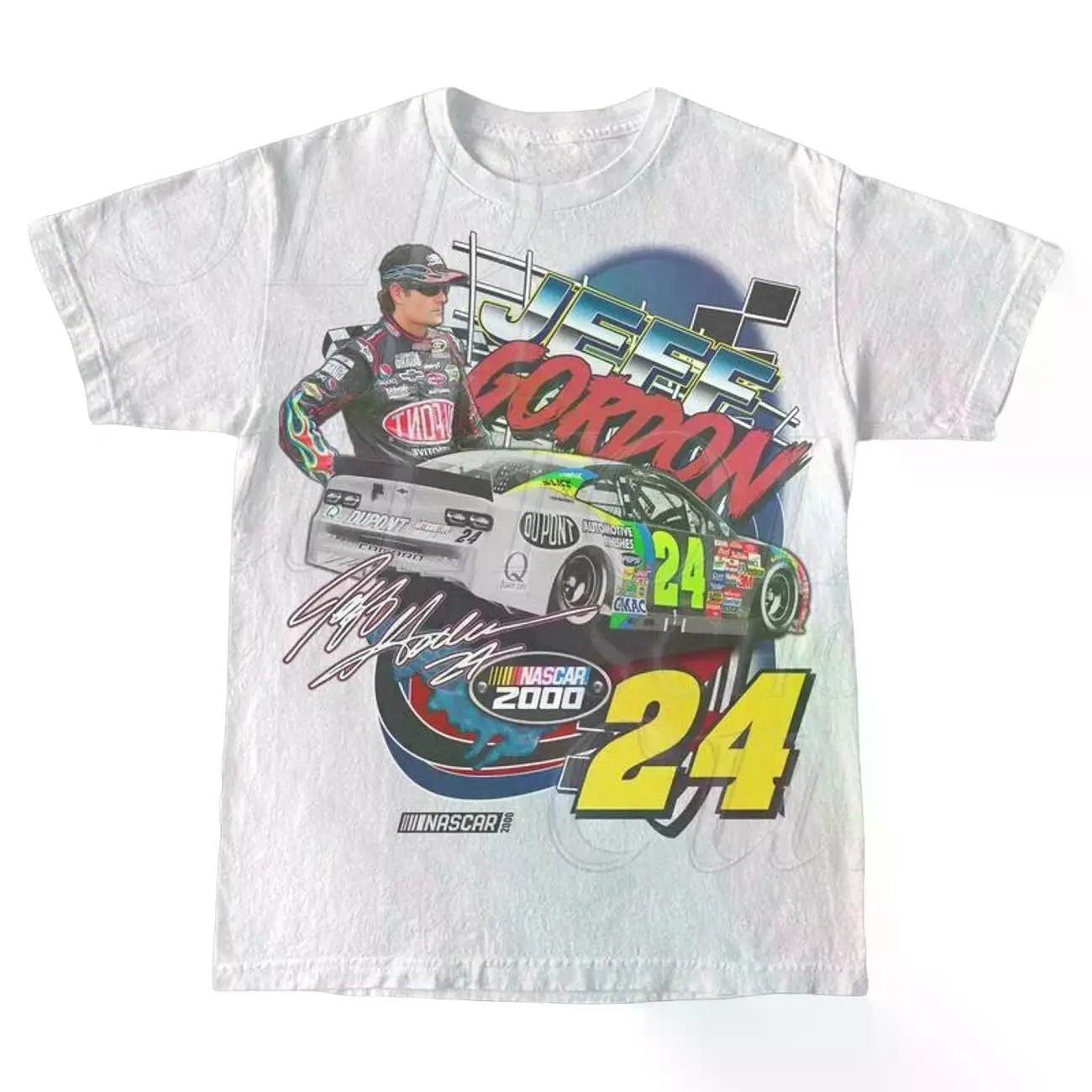 Vintage 90s Jeff Gordon Nascar Tee, Retro Graphic Style Racing Shirt billabongshirts