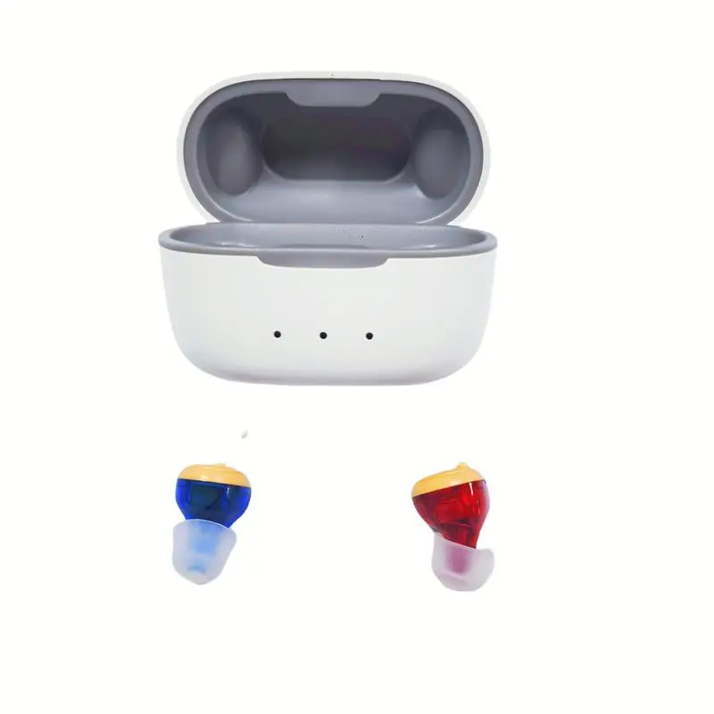 Wireless Rechargeable Electronic Bluetooth Hearing Aid Headset with AI Translation, Multi-Language Voice Translator, Touch Control, Long-Lasting Battery, Audio Functionality for All Ages Travel & Business Use