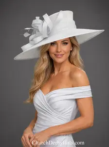 Chalk White - Church Derby Hat