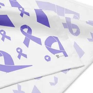 Lavender Cancer Awareness Bandana