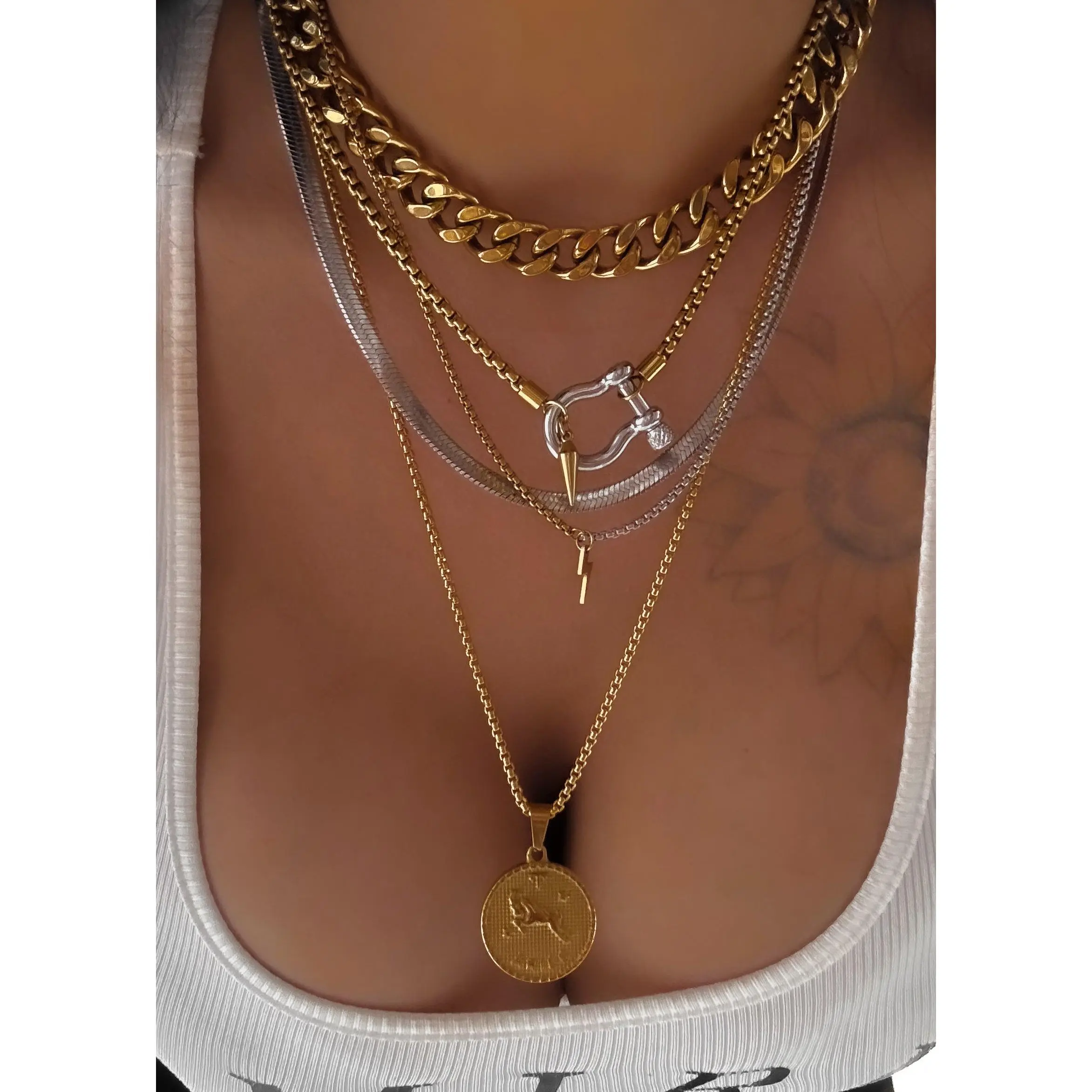 ELECTRIC AURA WATER RESISTANT NECKLACE SET