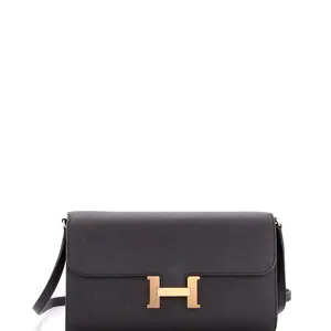 Pre-owned HERMÈS Leather Clutches & Wristlets Hermes Constance To Go Wallet Epsom by Rebag