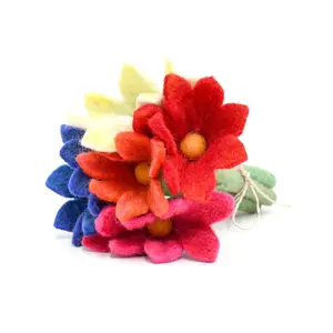 Felt Flowers Set of 5 - Set C