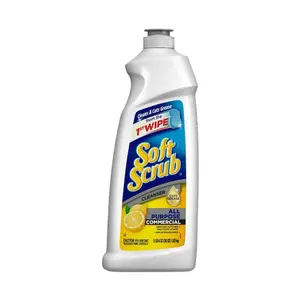Soft Scrub 36oz Commercial All Purpose Lemon Cleaner,all-purpose cleaner,lemon scent cleaner,soap scum remover,grease remover,food stain remover,kitchen cleaner,bathroom cleaner,Corian safe,granite safe,stainless steel safe,ceramic safe,scratch-free shine