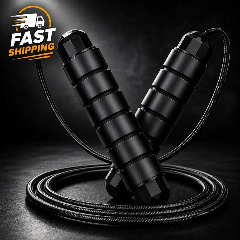 Adjustable Speed PVC Jump Rope for Men - Tangle-Free PVC+Steel Cable, Ball Bearing Rotation, Foam Handles, Weather Resistant, Body Training Equipment for Home Cardio, Gym Workout Sohochic Fitness Gear
