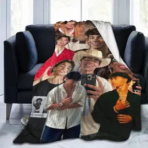 “Malachi Barton Flannel Blanket – Soft & Cozy Celebrity-Inspired Throw | Warm, Lightweight & Machine Washable | Perfect for Bedroom, Living Room, or as a Gift for Fans” Suitable for both children and adults