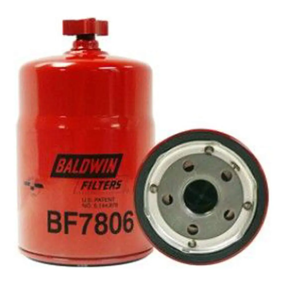 Baldwin Spin-on Fuel/Water Separator with Drain - BF7806, Automotive Car Fuel Filter for Engine & Transmission Repair Tools, Fuel/Water Separator Spin-On With Drain