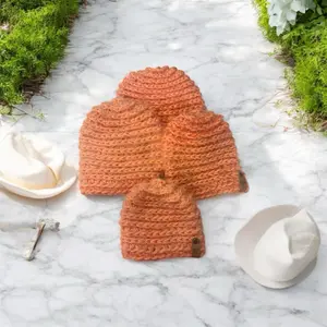 Cozy Handmade Crochet Beanies for Adults - Custom Soft & Stylish Winter Hat with Pom Pom, Chunky Design, 100% Soft Acrylic Yarn, Chunky Beanie