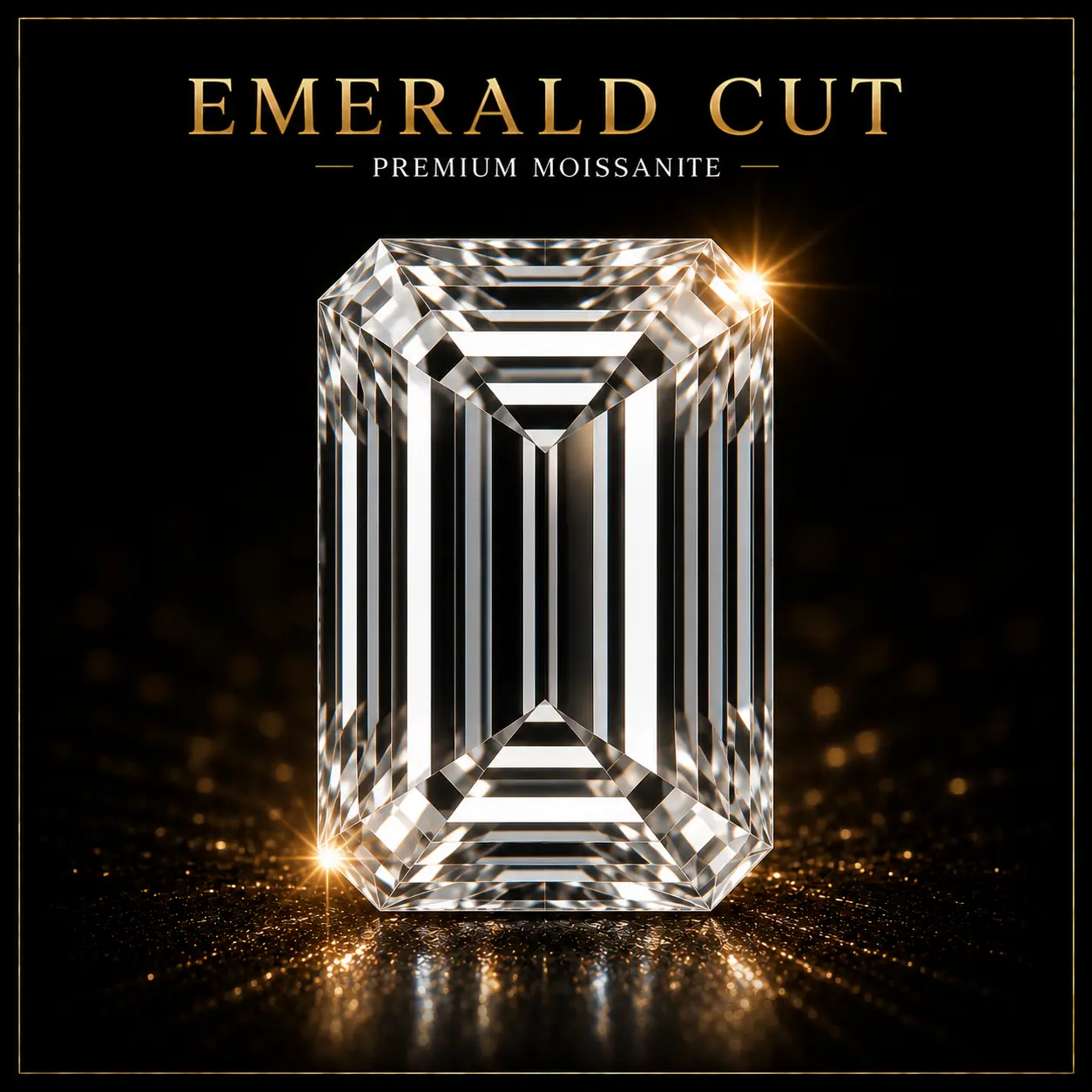 .Emerald Cut Moissanite Rough, Artificial Gemstone for Jewelry Accessories & Clothes Derivatives