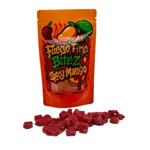 Fuego Fire Bitez Spicy Mango Chewy Candy with Spices Spicy Watermelon Flavor Ideal for Spicy Candy Lovers