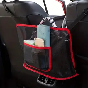 Maximize Your Car's Storage Space with this Large Capacity Car Seat Net Pocket!