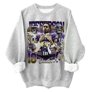 BlvckStyle Justin Jefferson Shirt, Football American Graphic Vintage, Football 90s Inspired Gift Fan Unisex Shirt, Hoodie, Sweatshirt