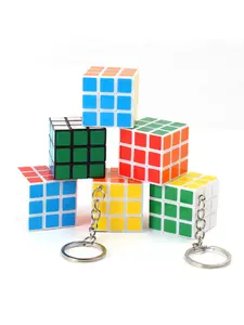 Keychain Mini Cube Puzzle Toy, Beginner-Friendly Three-Step Magic Cube, Educational Gift for Kindergarten Children