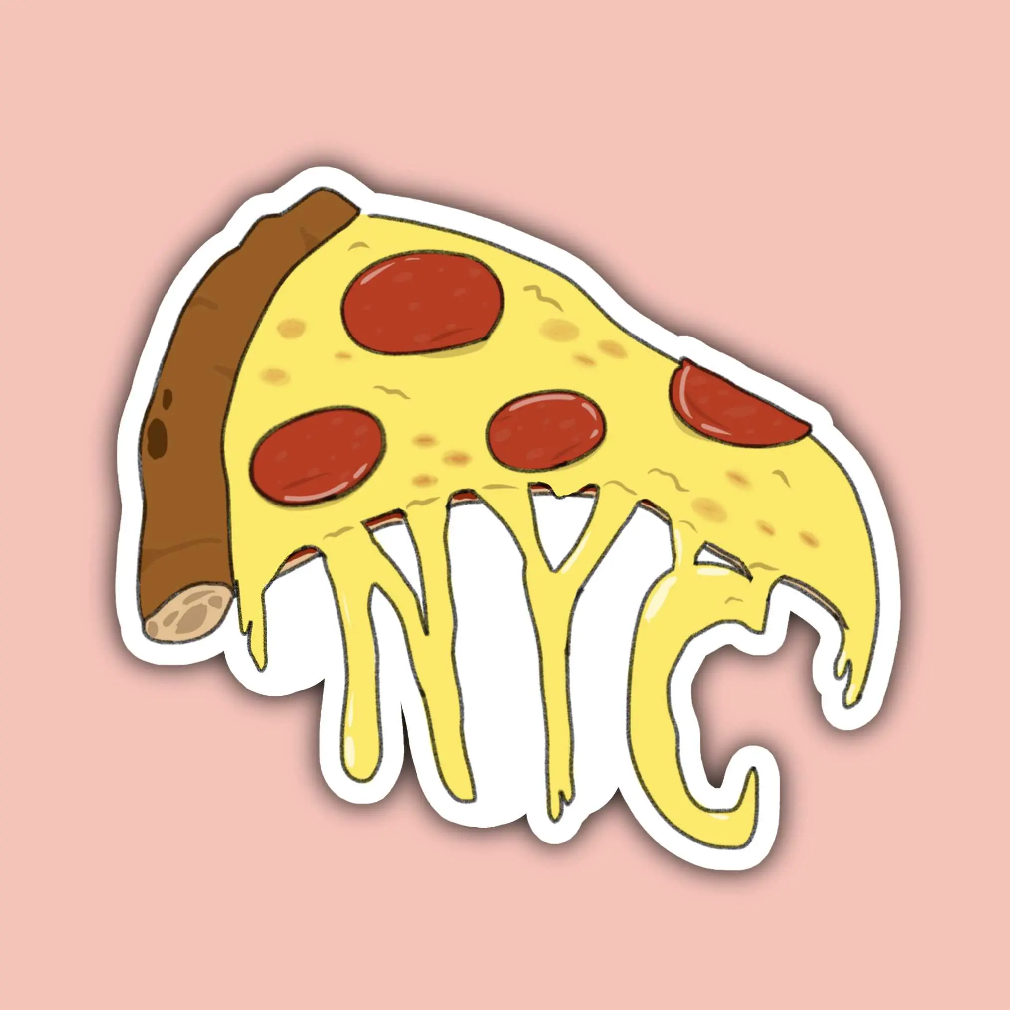NYC New York City Pizza Sticker