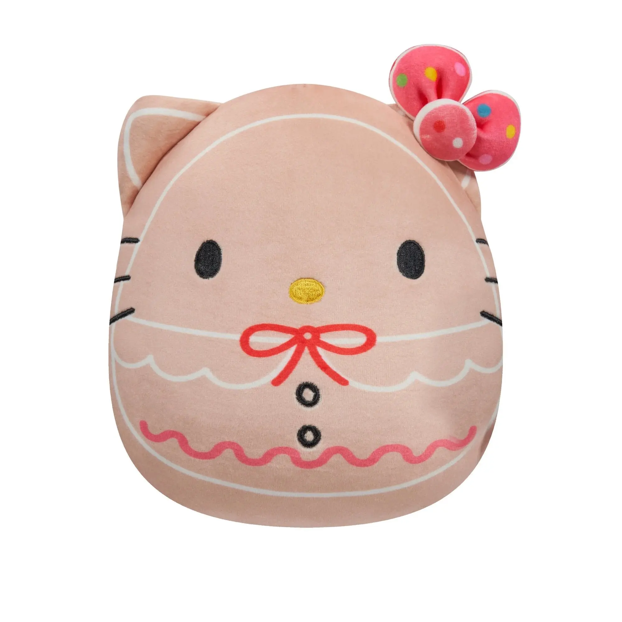 Squishmallows Sanrio Christmas 10" Hello Kitty Gingerbread Plush - Soft, Huggable Collectible, Cartoon Plush Toy for Collectibles & Entertainment
