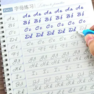 Beautiful English Round Lettering Practice Pad Set, Beginner Calligraphy Kit for University Students & Adults, Fine Writing Tools, Office School Supplies